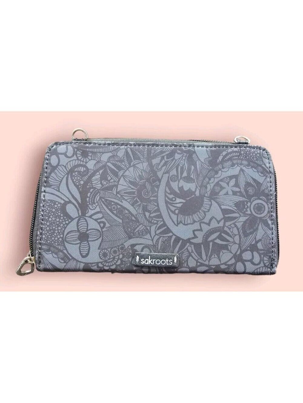 The Sak Sakroots Large Smartphone Crossbody Black-Tonal Spirit Desert PURSE - Picture 5 of 15